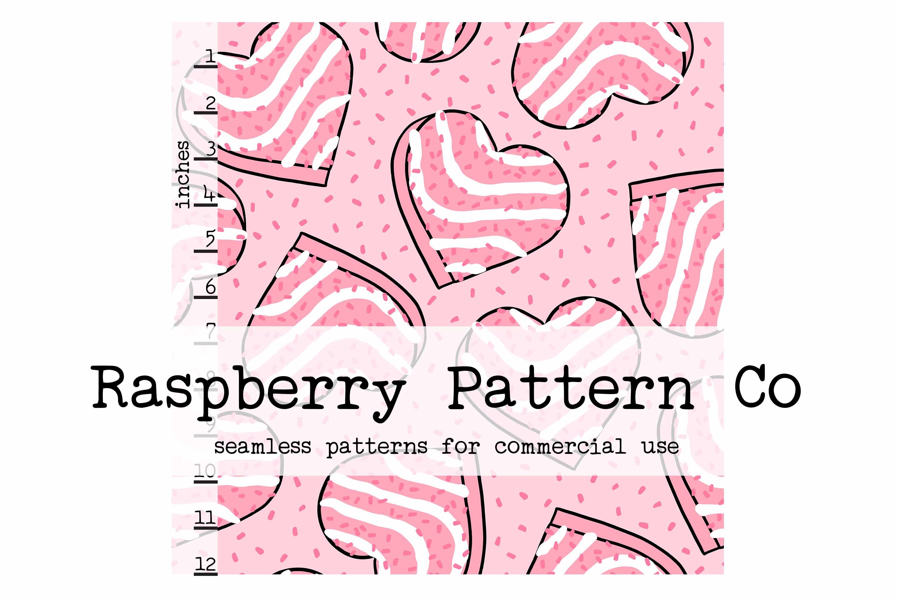 Valentine Heart Cakes Seamless Pattern File Heart Seamless - Etsy