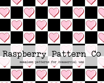 Herz Checker Valentine nahtlose Muster-Datei, Valentine Heart nahtlose, Groovy Valentine nahtlose, rot und rosa Valentinstag Liebe nahtlos