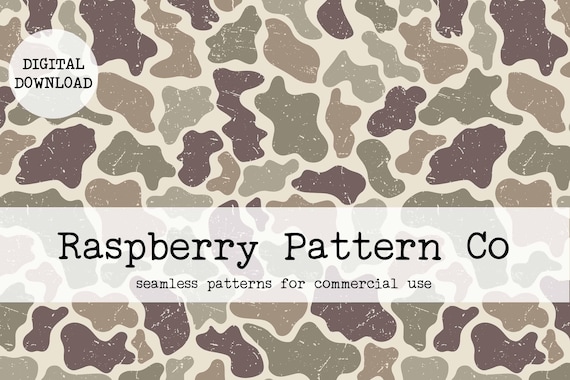 Duck Camo Seamless File | Old School Camo | Hunting Camo | Distressed Camo | Gender Neutral | Digital Design | Camouflage Background