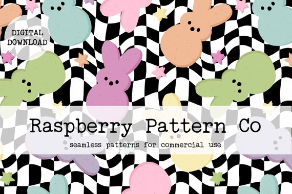 Marshmallow Bunnies Pastel Seamless Pattern, Pastel Easter seamless,cute rabbit bunny rabbit seamless,Easter treats seamless,spring seamless