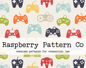 Video Gamer Seamless Pattern - Etsy