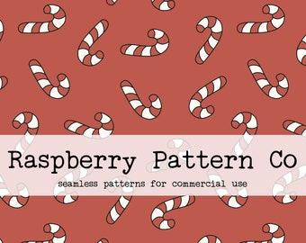 Candy Cane Christmas neutral boho seamless, candy seamless, winter christmas seamless, santa seamless, kids christmas pyjama digital pattern