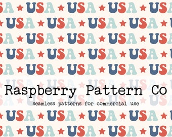 Vierter Juli Nahtlose Datei für kommerzielle Nutzung, USA Vintage nahtloses Muster, nahtloses Muster