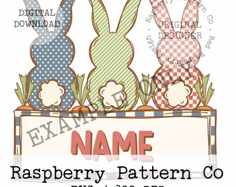 Easter Name Plate PNG for Sublimation, Custom Easter PNG, Easter Bunny Name Frame png, Easter Name png,Custom Easter T-shirt,Cute Easter PNG