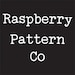 RaspberryPatternCo store logo