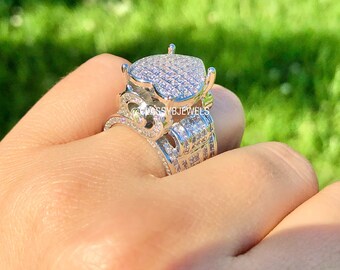 Heart Ring statement ring big ring chunky ring