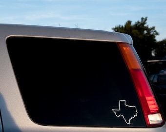 Texas State Outline w or w/o name/Solid Decal 6"x5.75"-Texas State Solid Decal-Texas State Shape Outline-Texas State Shape Solid-Car Decal