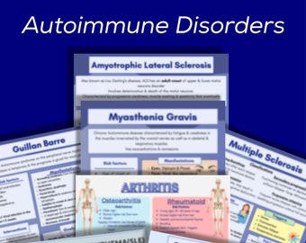 Autoimmune Disorders Practice | 7 pages + Worksheet