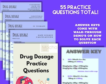 Practice Questions for Nursing Dosage Calculations | 55 questions