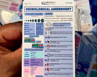 Head-to-Toe + Neurological Assessment Badge Card Add On (Front & Back)