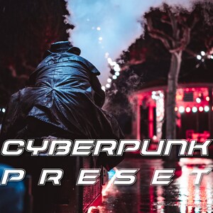 Preset cyber punk filter Lightroom mobile Lightroom desktop creative filter photo