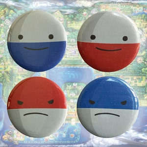 Ditto as Voltorb & Electrode 2in Buttons