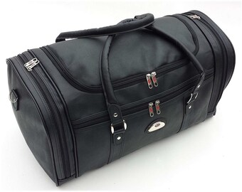 Mens Weekend Overnight Travel Bag Holiday Holdall Leatherette