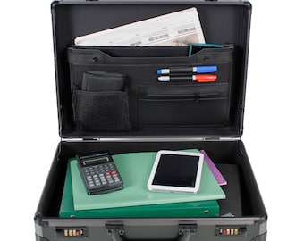 Mallette en aluminium pour bureau d'affaires, voyage, travail, sac attaché pour ordinateur portable