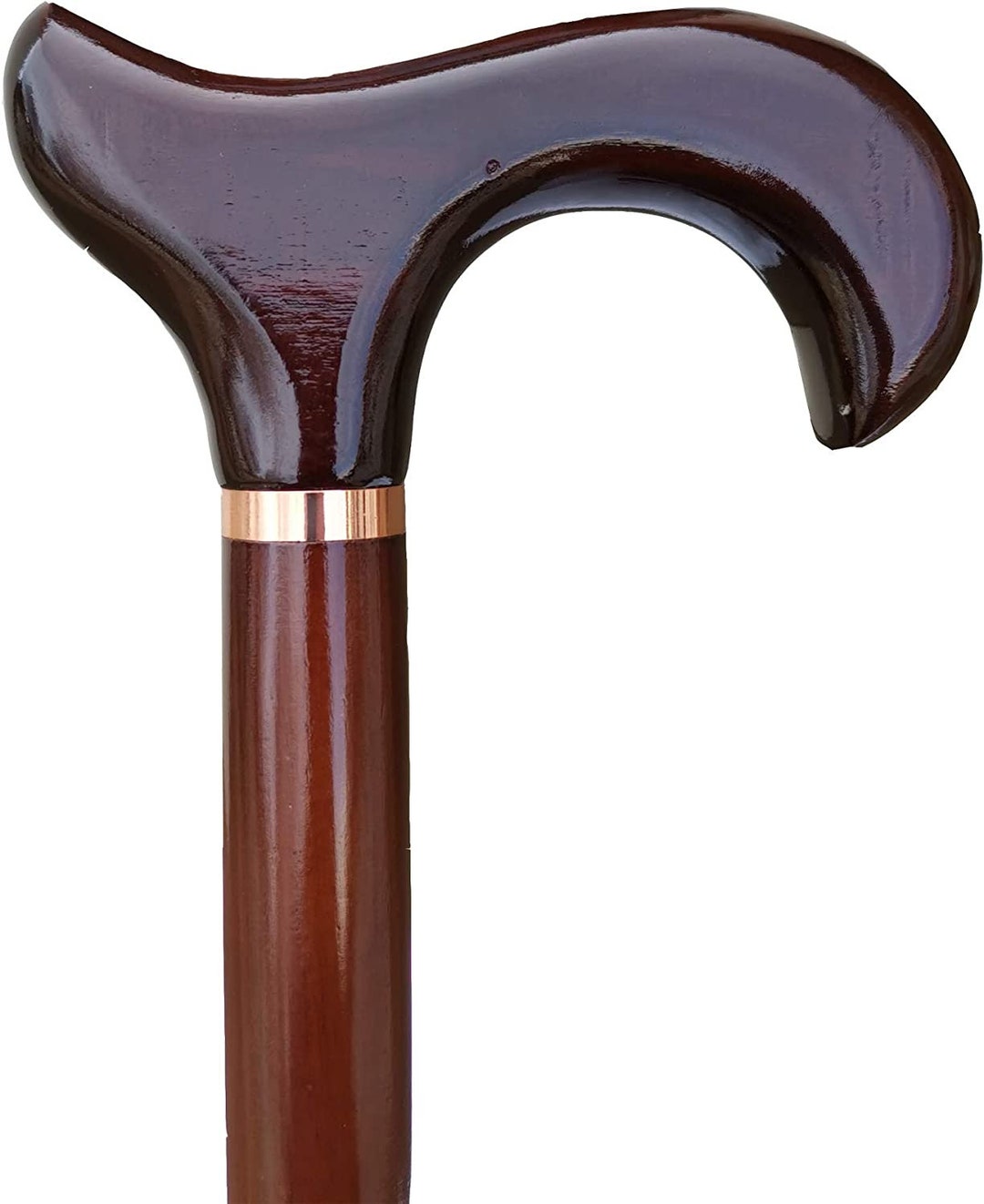 Wooden Walking Stick Cane Classic Dark Wood Dark or Natural Etsy