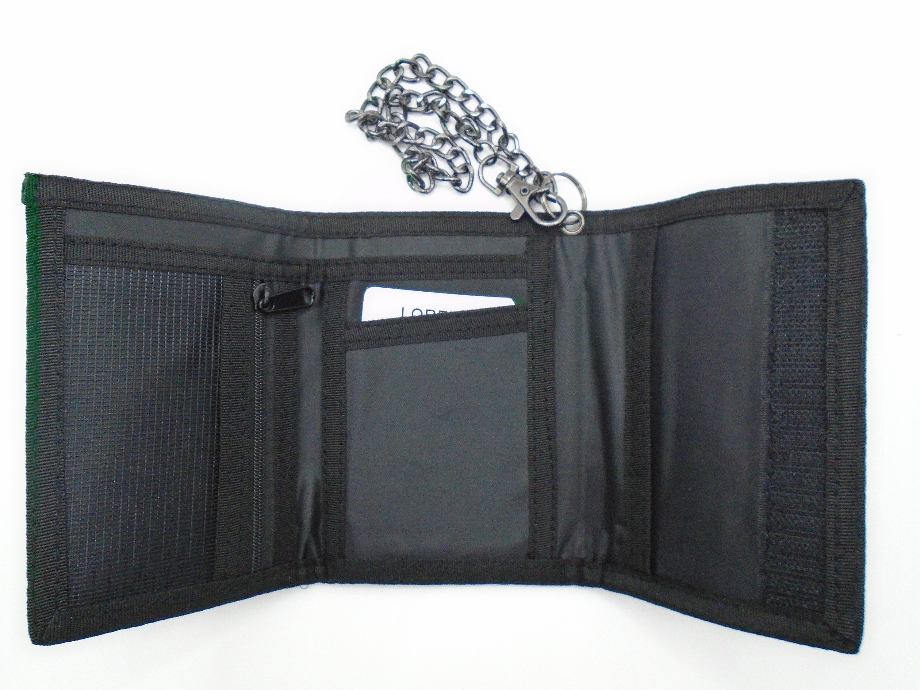 Velcro wallet with chain sale