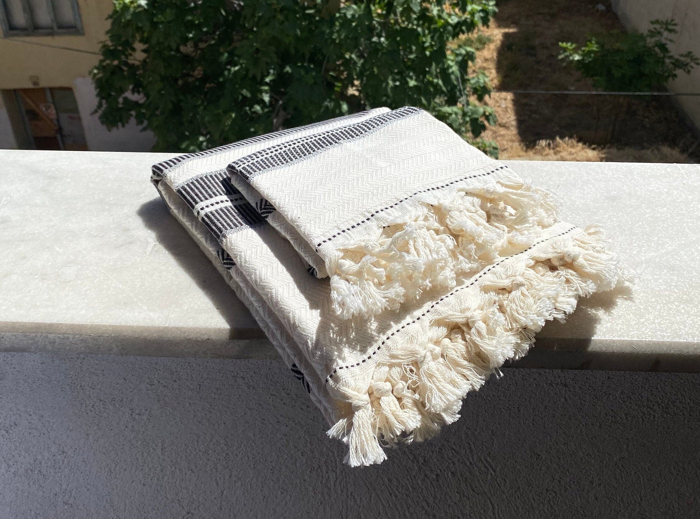 Turkish Beach Towel Set 2 pices 20x40'' Etsy