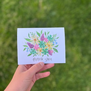 de remerciement fleuri | de voeux aquarelle | Remerciements | Juste parce que | Merci de mariage | Amitié | Fiançailles | Douche nuptiale