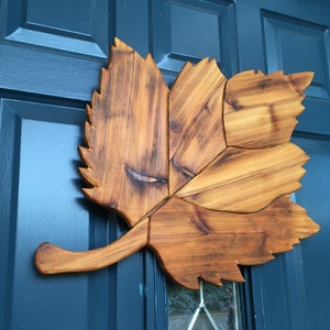 Large Wood Leaf for your door, garden or wall decoration!!!