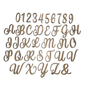 Letras pequeñas y mejores / Letras estilo escritura / Manualidades en madera / Recortes de madera / Decoración de aulas / Proyectos escolares