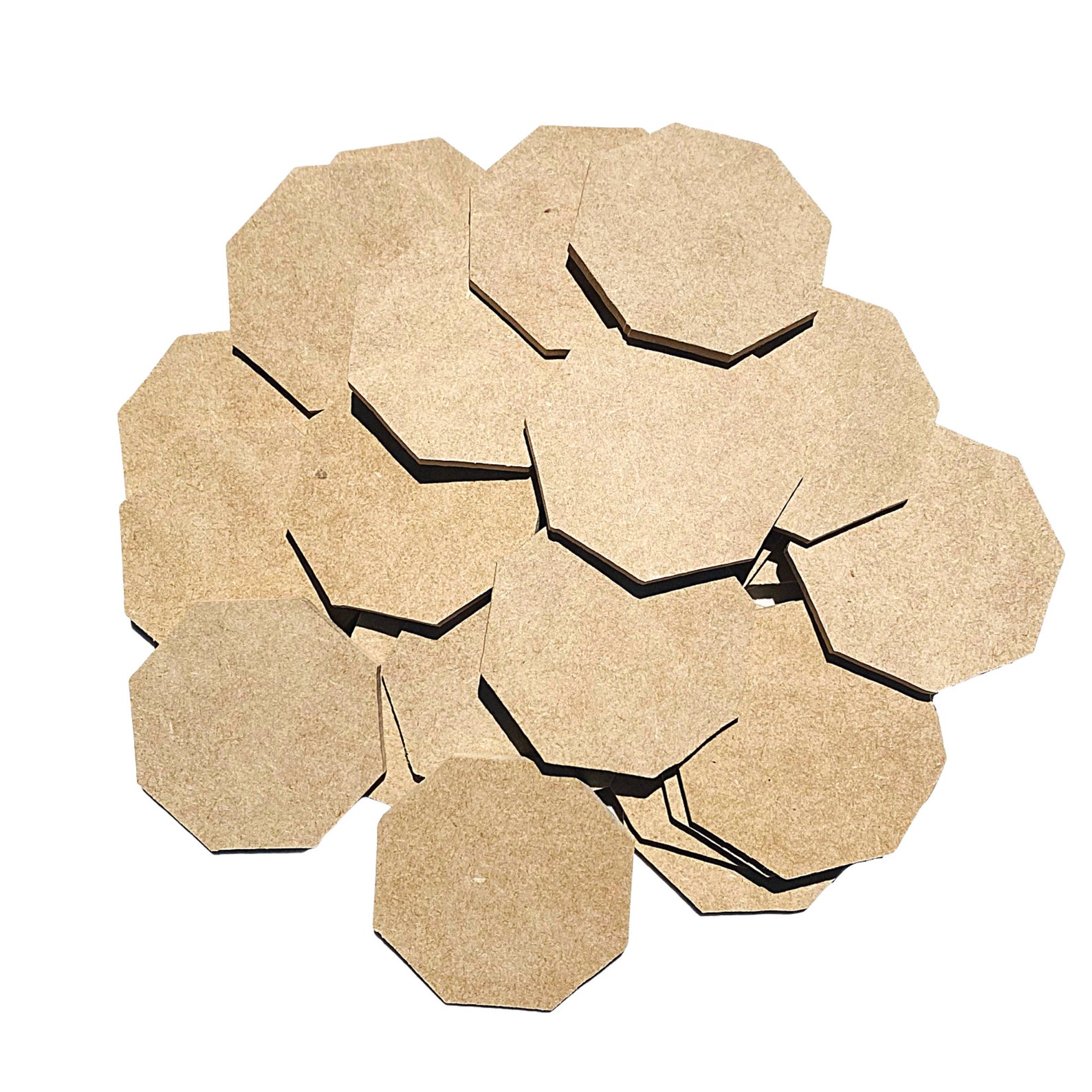 Octagonal Wood Block Unfinished Octagon, Wood Octagon Pieces, Octagon Bulk Set, Octagon ...