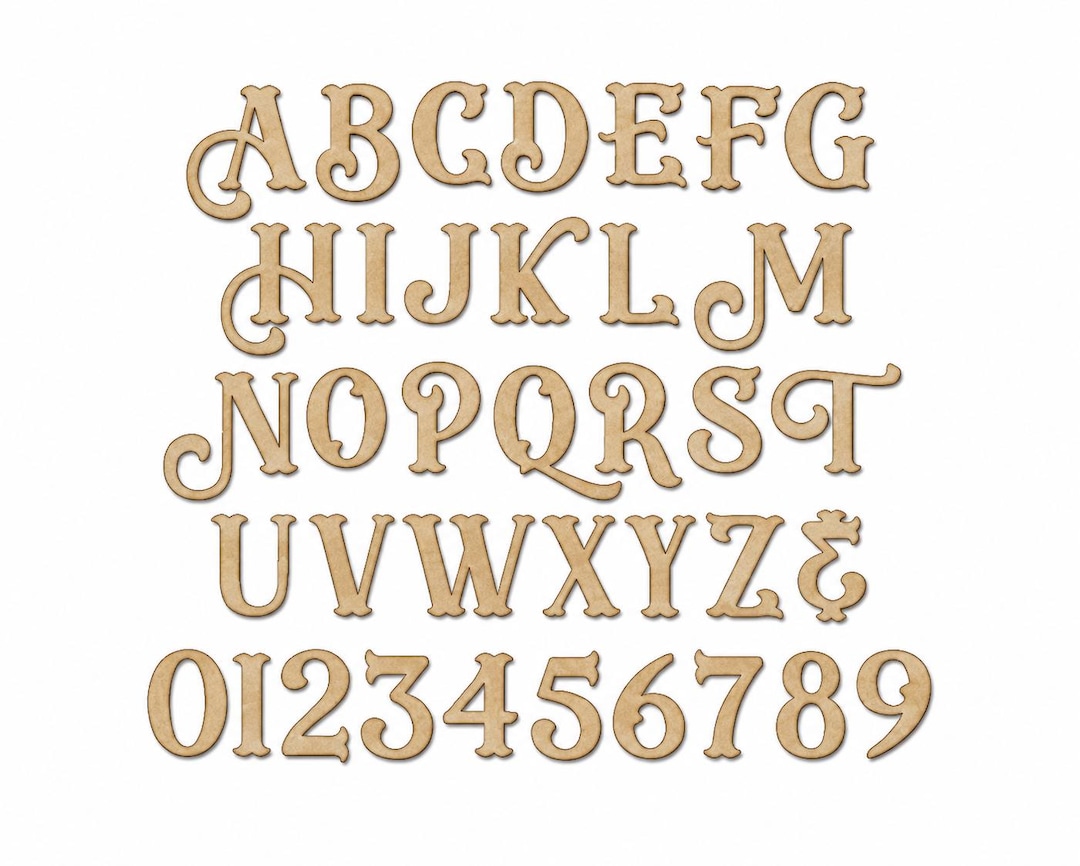 Small Eastwood | Fancy Cowboy Style Letters | Wood Crafts | Wood ...