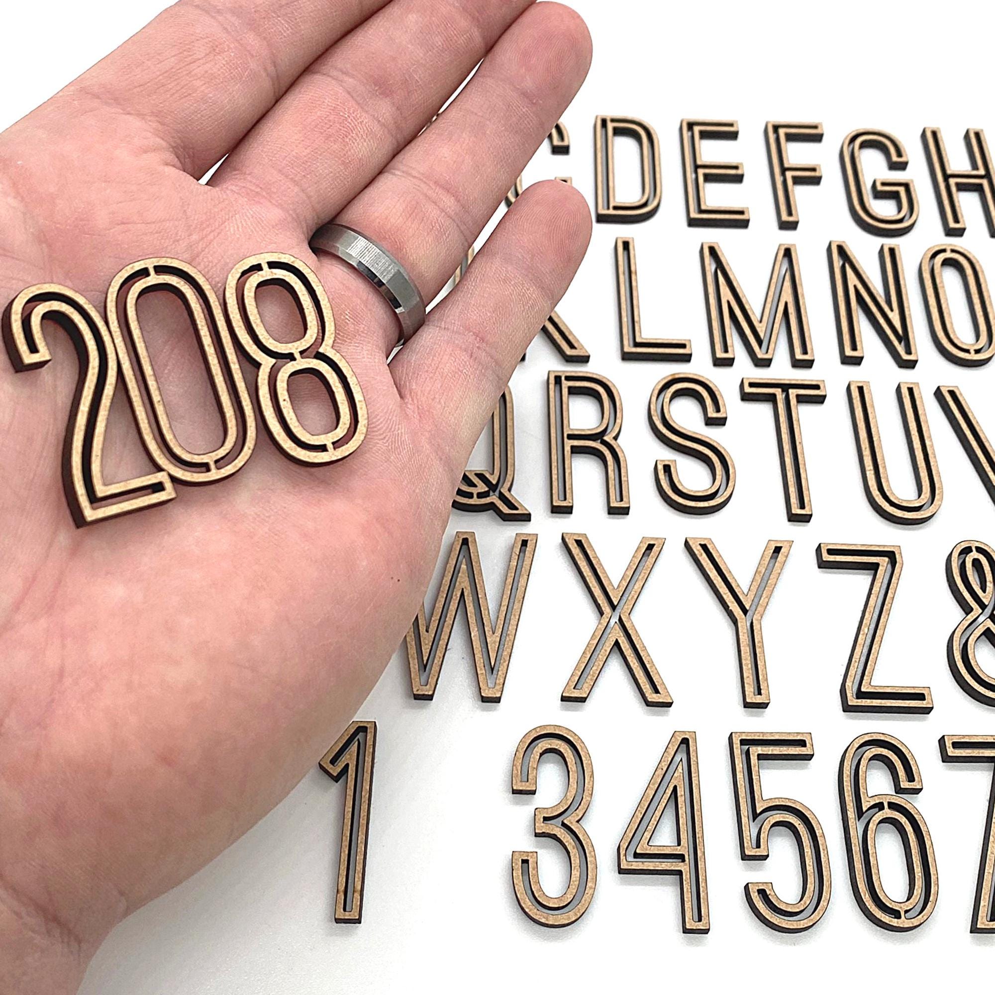 Small Carved Basic | Modern Style Letters | Wood Crafts | Wood Cutouts ...