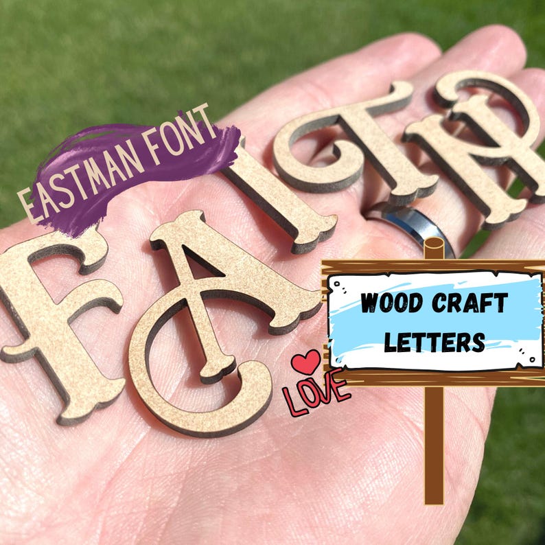 Small Eastwood | Fancy Cowboy Style Letters | Wood Crafts | Wood ...