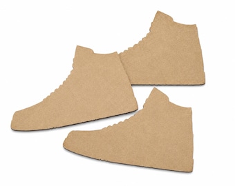 Tennis Shoe MDF Cutouts – Basketball Shoes Decor, Laser Cut Wood Shapes, Bulk Set