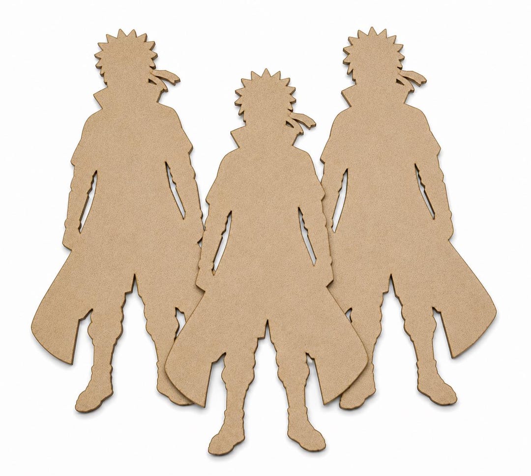 Anime MDF Cutouts – Fictional Characters Blank Decor, Laser Cut Wood ...