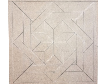 Small 6in - 10in | Barn Quilt Design | Farmhouse Quilt Decor | Bohemian Pattern | Paint A Barn Quilt | Wooden Barn Quilt