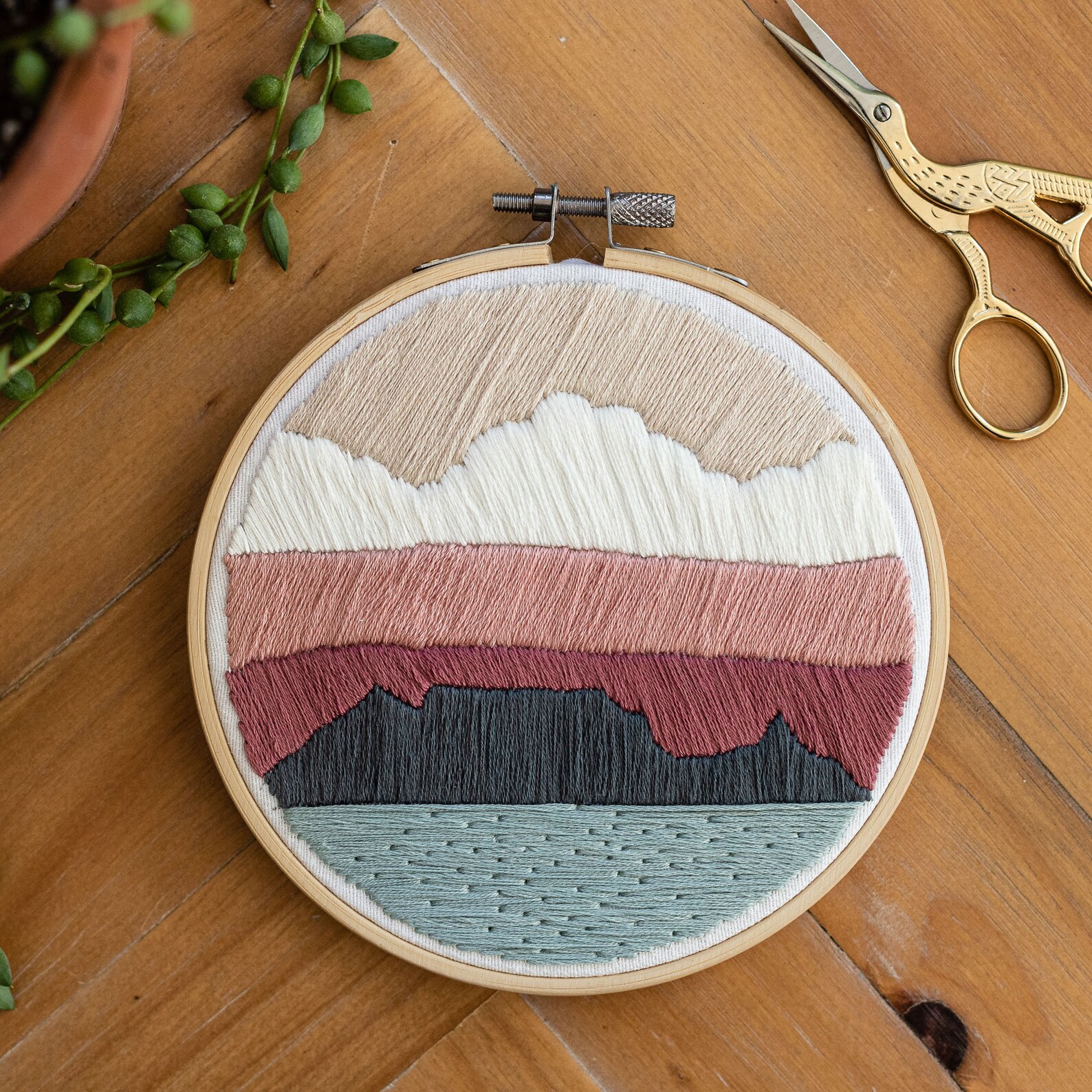 Table mountain embroidery nwcvq hand embroidery nwcvq  etsy Table mountain embroidery nwcvq hand embroidery nwcvq  etsy