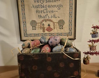 Handmade Hand Painted Primitive Farmhouse Box Colonial