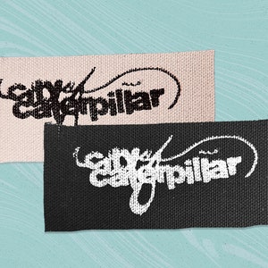 City of Caterpillar Screen printed canvas patch 4&quot; logo Screamo