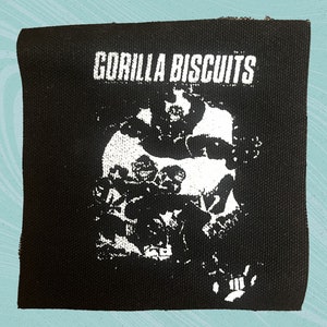 Gorilla Biscuits Start Today Screen printed canvas patch 4&quot;