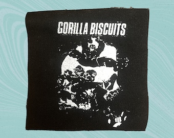 Gorilla Biscuits Start Today Leinwand Patch Siebdruck 4"