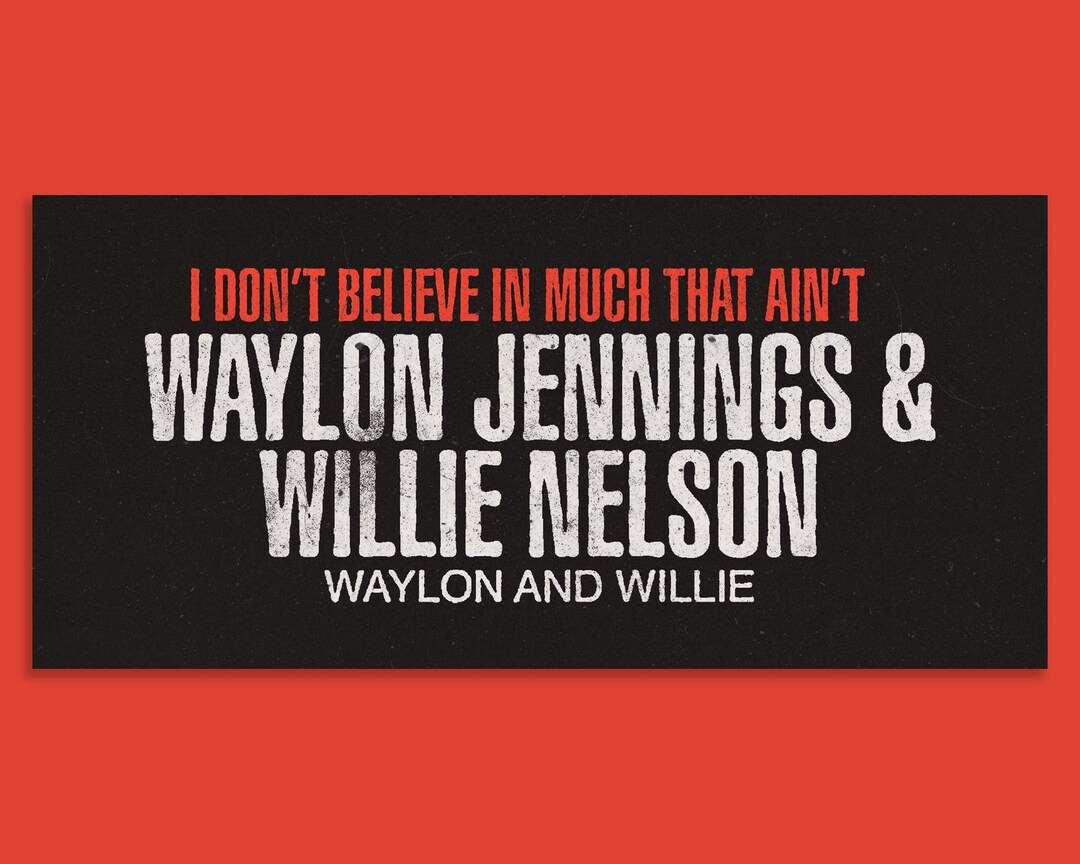 Waylon Jennings Country Music Vinyl Sticker Decal 5x3 - Foto 9