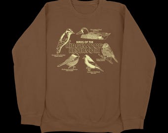 Birds of the Ridgewood Reservoir Crewneck Queens, NY Pullover Crewneck Fleece Forest Park
