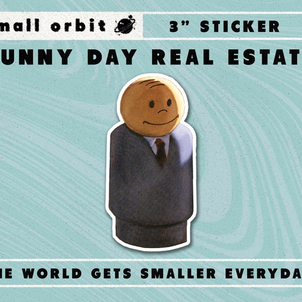 Sunny Day Real Estate  3"inch die cut sticker - 90's emo , diary album cover guy