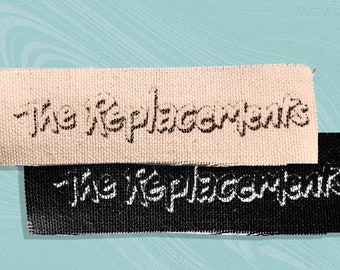 The Replacements Logo Screen printed canvas patch 4"