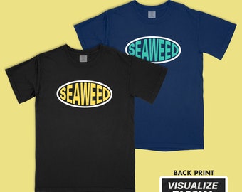 Seaweed Logo T-Shirt on Comfort Colors 1717 , Screen printed 100% cotton Visualize Tacoma
