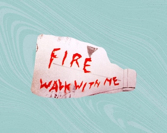 Fire walk with me Twin Peaks 3" Sticker Vinyl