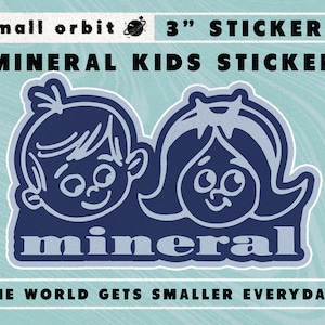 MINERAL 3&quot;inch die cut sticker - 90&#39;s emo , sunny day real estate, jawbreaker, etc