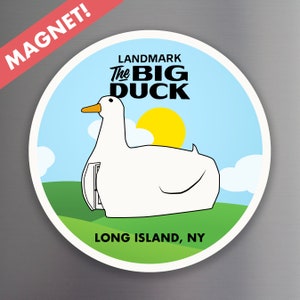 The Big Duck MAGNET 3" inch | Flanders NY national landmark Long Island Landmark NYC