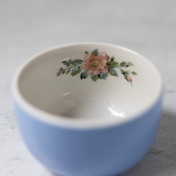 Hall's Superior Quality Kitchenware China Rose Parade small custard cup bowl vintage