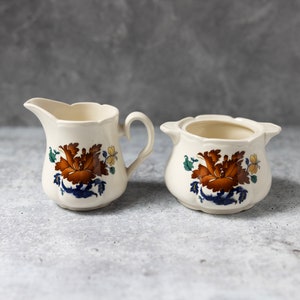 Myott Meakin Kismet sugar creamer set Staffordshire china vintage
