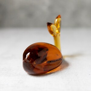 Viking yellow amber glass whale figurine 4 vintage image 3