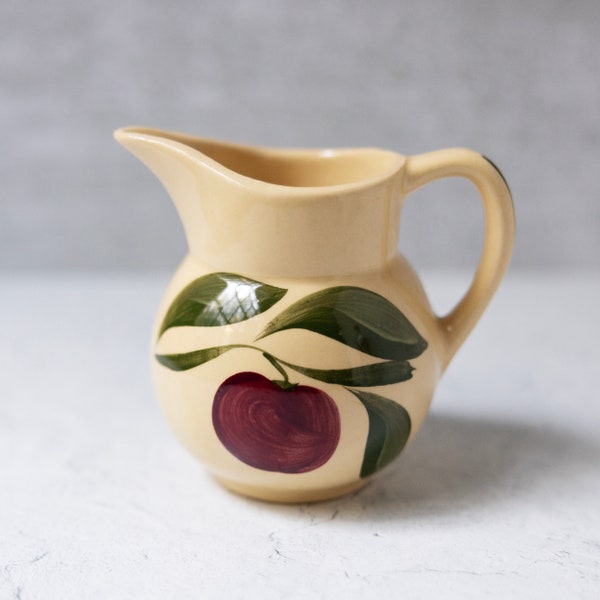 Watt Pottery three leaf apple creamer pitcher vintage 1962