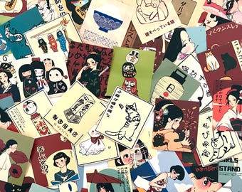 50 pcs | Japan Themed Sticker Pack | Matte Vinyl Stickers