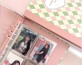 A5 Hard Cover Binder | 6 Ring Binder | Pastel Series | 3 Colours | Photocard/Collector Card Binder | Kawaii Stationery Supplies